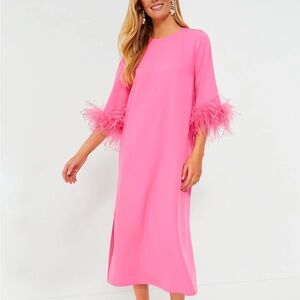 Tuckernuck Hot Pink Feather Jamie Dress size M